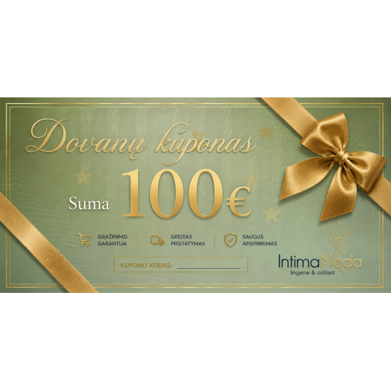 IntimaModa dovanų kuponas 100 eurų