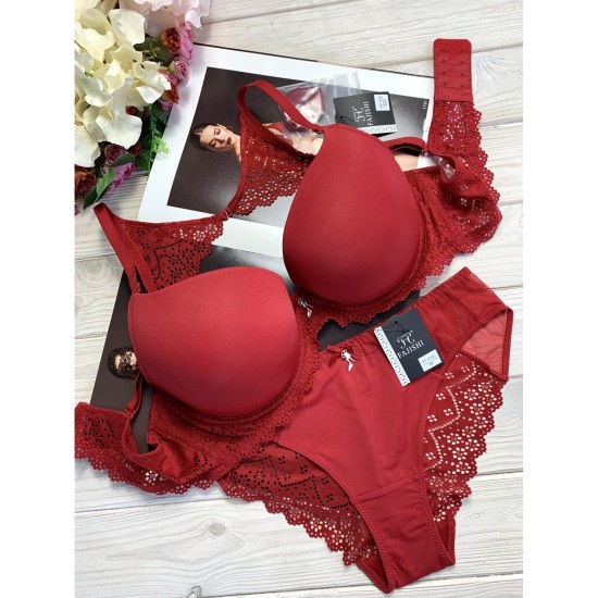 Sensual push-up liemenėlės ir kelnaičių apatinio trikotažo komplektas